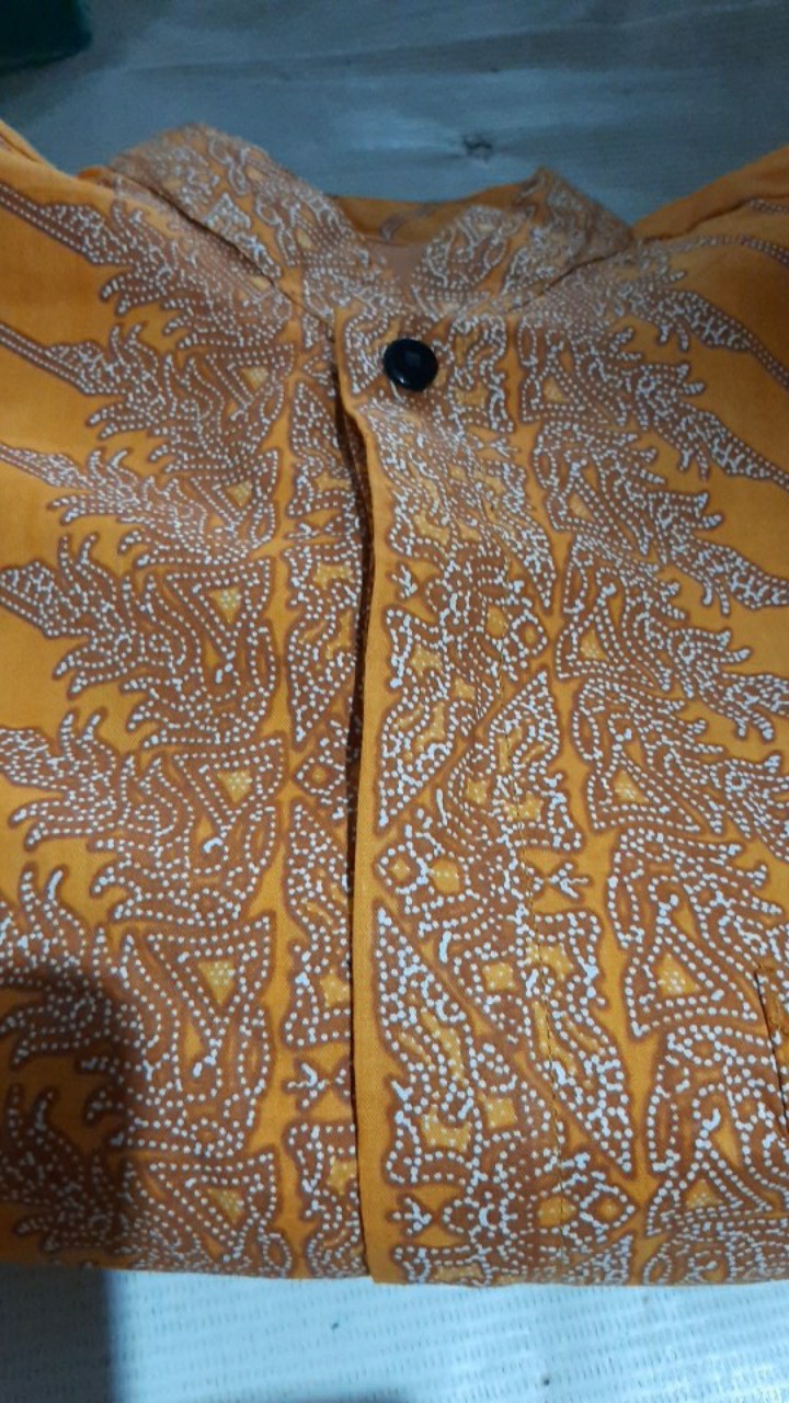 Koko Tantrum Modang Kuning Kemeja Batik Pria Full Furing Katun Primisima Batik Solo