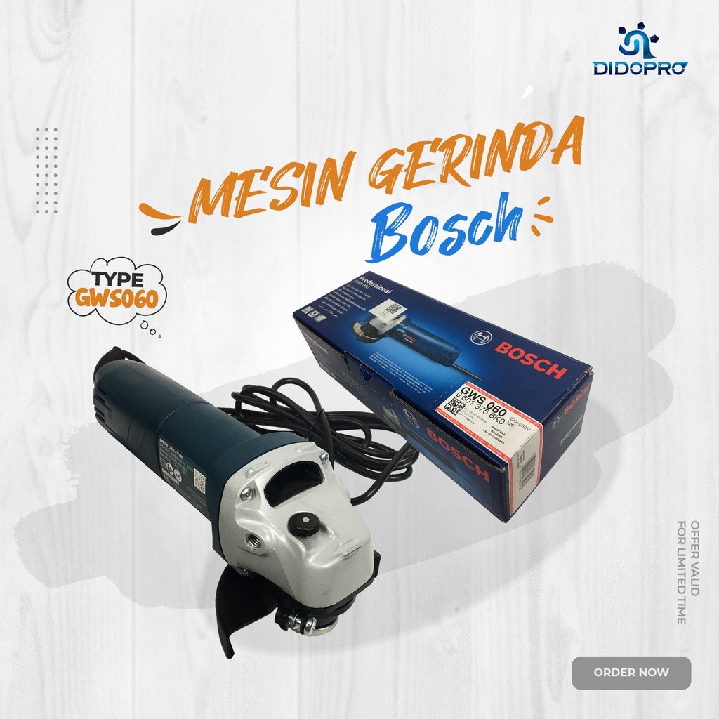 MESIN GERINDA TANGAN 4&quot; ANGLE GRINDER GWS060 BOSCH GWS 060