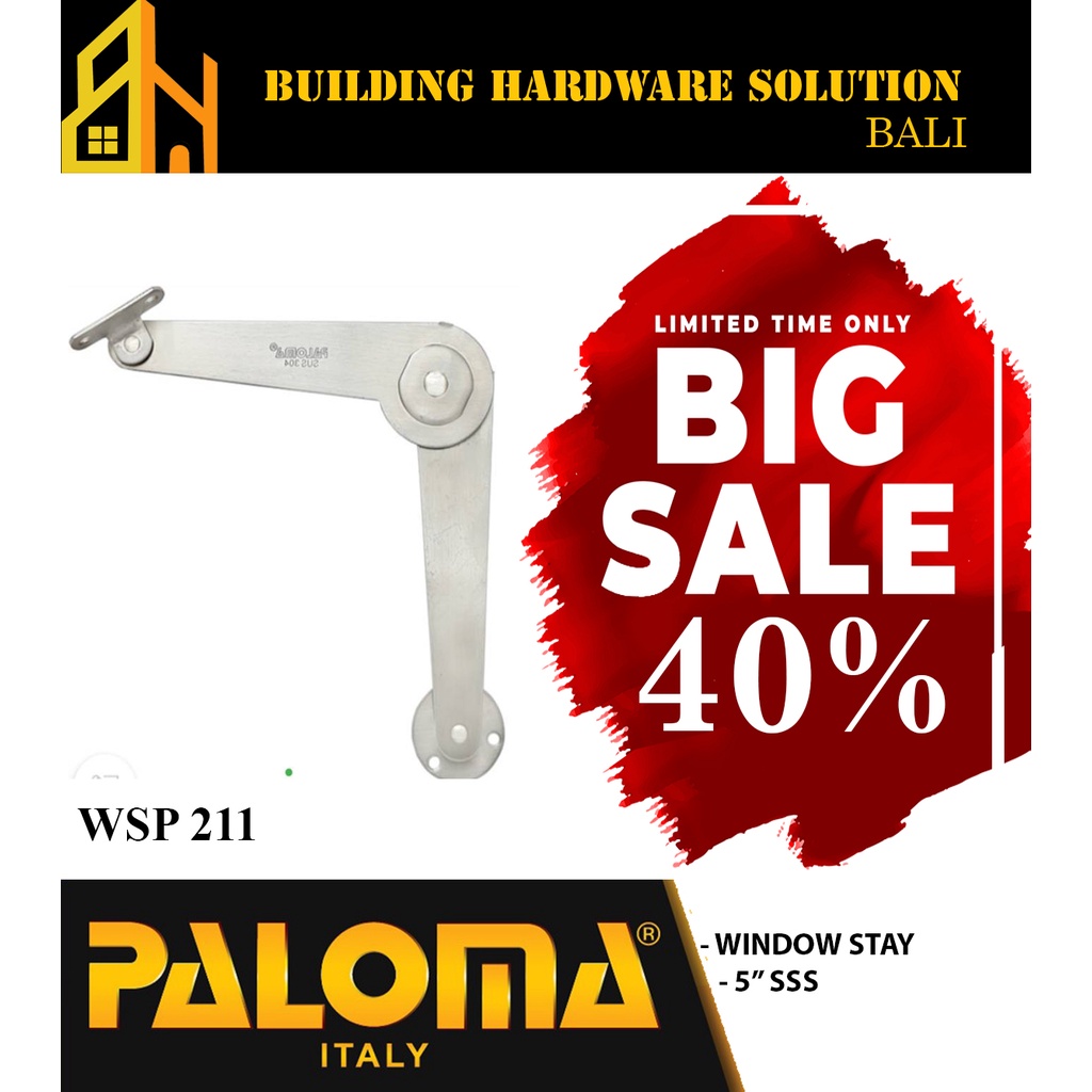Paloma Engsel Penahan Jendela 9" Jendela Bouvenli | WSP 211