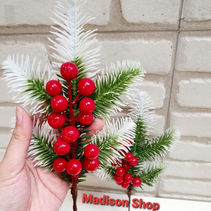 

Terbaru Daun Hijau Salju Cherry Natal Krans Ornamen Hiasan Parcel Natal Murah