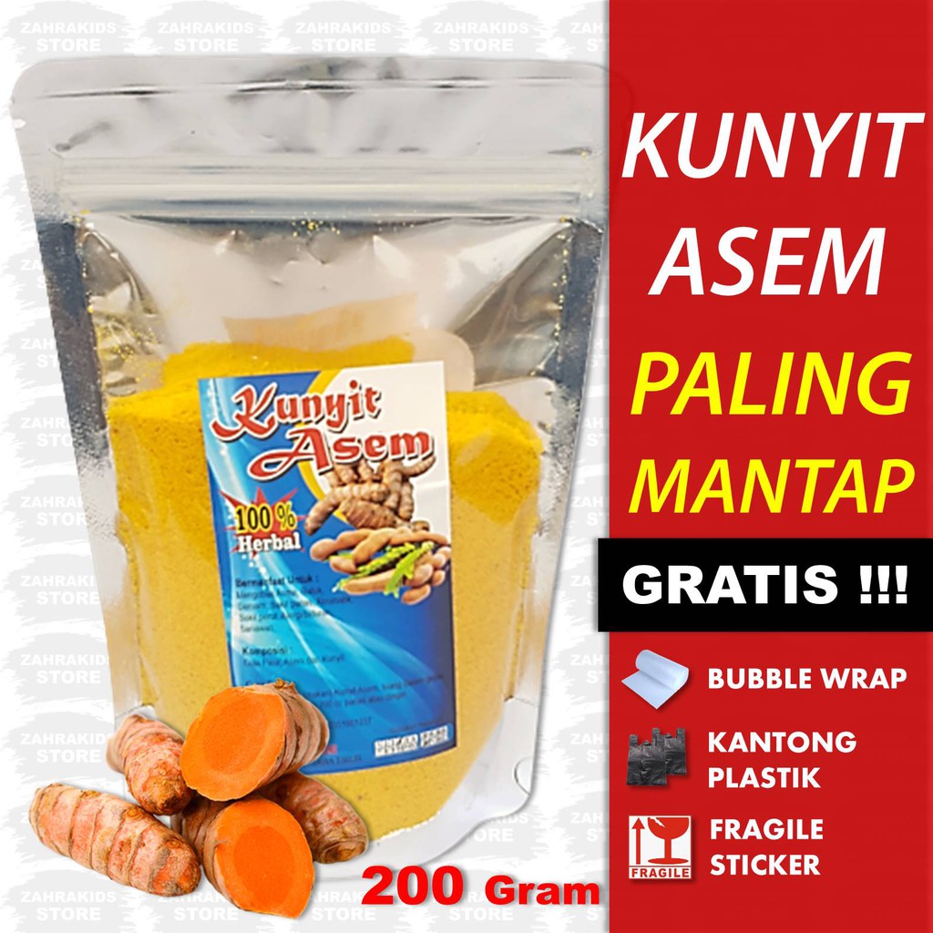 Kunyit Asem 200g Kunyit Asem Bubuk Kunyit Asem Instan Bubuk Kunir Asam Kunyit Asem Cendhani Shopee Indonesia