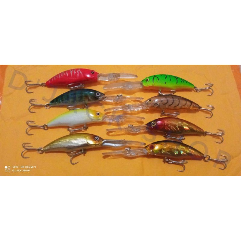 Umpan pancing/Bukan Lucky Dancer/mancing/Minnow/Minow/Crank/Lures Factory Minnow 9,5cm 8gram Floatin