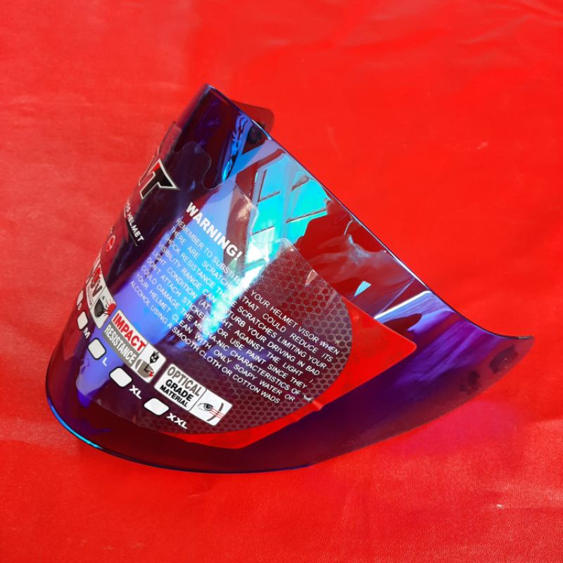 Visor kyt Open Venom Iridium Blue Original pnp KYT dj Maru DJ Maxi Ink centro Galaxy slide