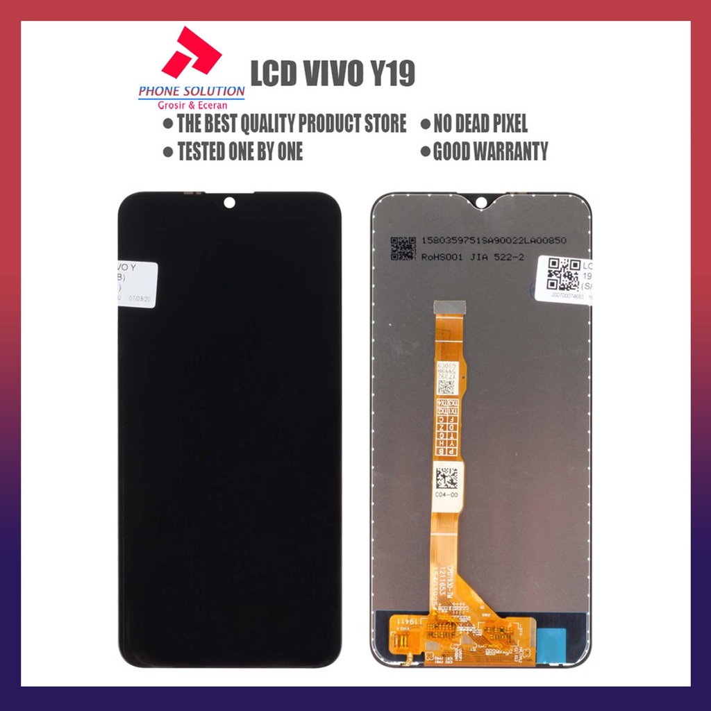 LCD Vivo Y19 Original 100% Fullset Touchscreen // Supplier LCD Vivo - Garansi 1 Bulan