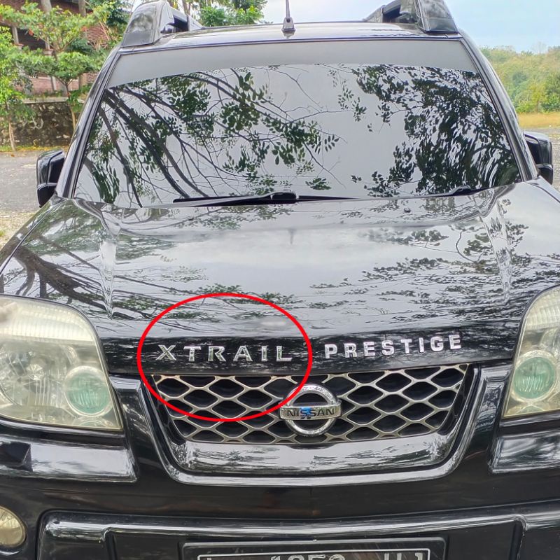 Emblem Kap mesin Xtrail T30 T31 T32 / logo Xtrail original /  Nissan Xtrail