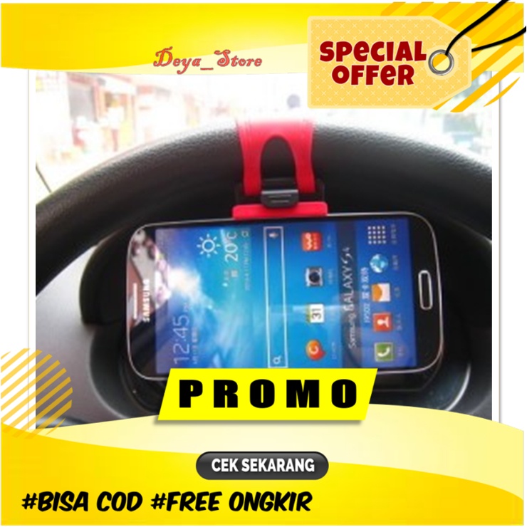 Tempat HP Di Mobil Aksesoris Interior Mobil Penjepit Jepitan Stand Holder HP Mobil Dashboard Tempel