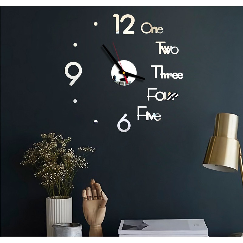 Jam Dinding Besar Giant Wall Clock DIY 80-130cm Diameter
