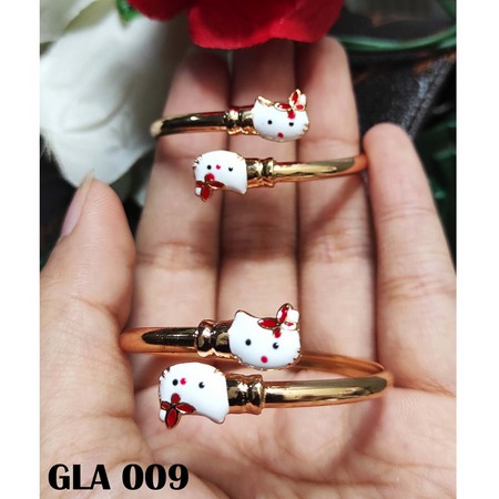 Perhiasan Xuping Gelang Bangle Hello Kitty Anak - Anak Karakter Usia 1-3thn