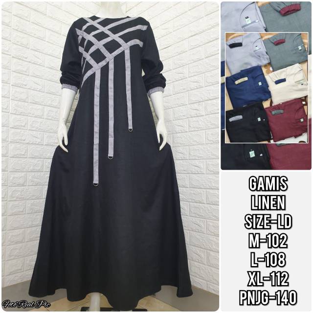 Gamis casual import best seller|Gamis import|Gamis linen|Gamis terbaru