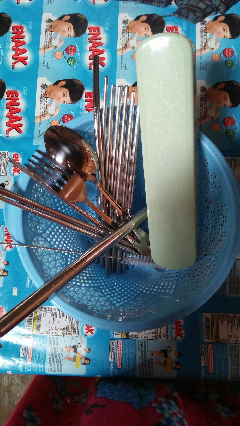 Set Sendok Garpu Sumpit Stainless Stell Tebal Food Grade Box