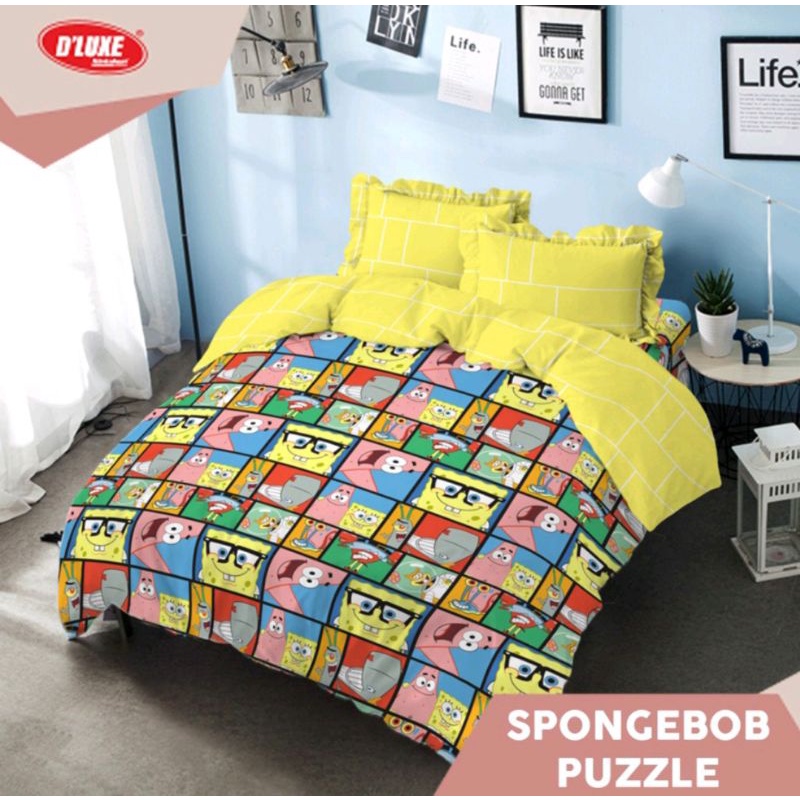 Bedcover Kintakun D'luxe 180x200 king Spongebob