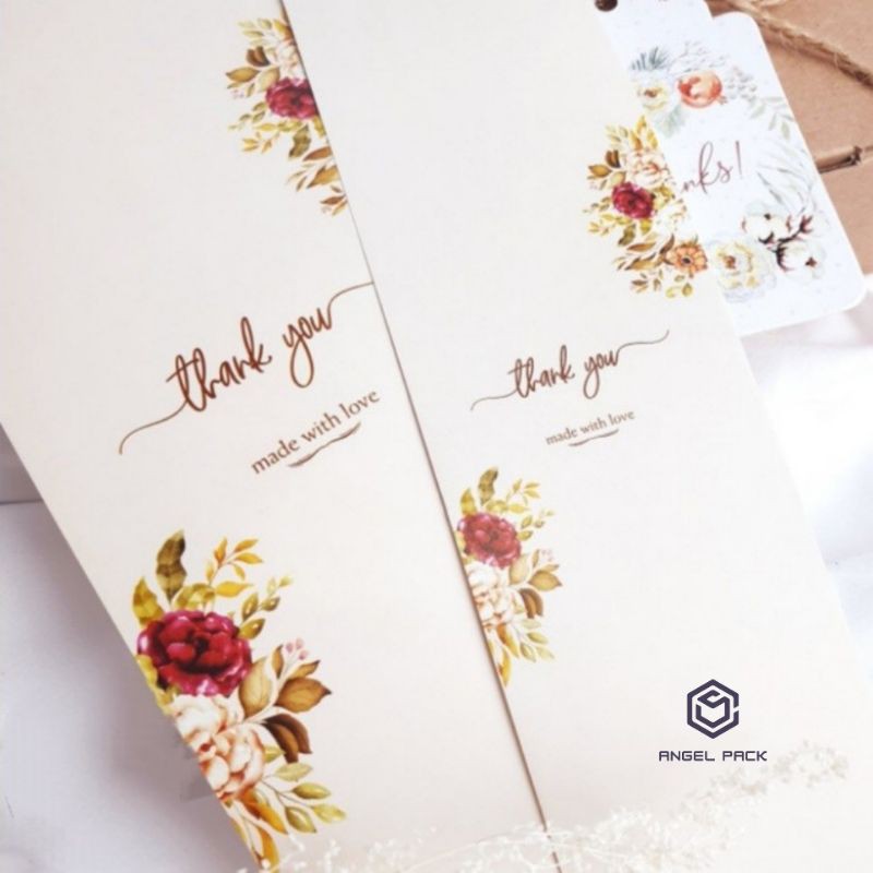 

Paper belt thank you per 5pcs Paperbelt thankyou box sleeve label dekorasi box packaging