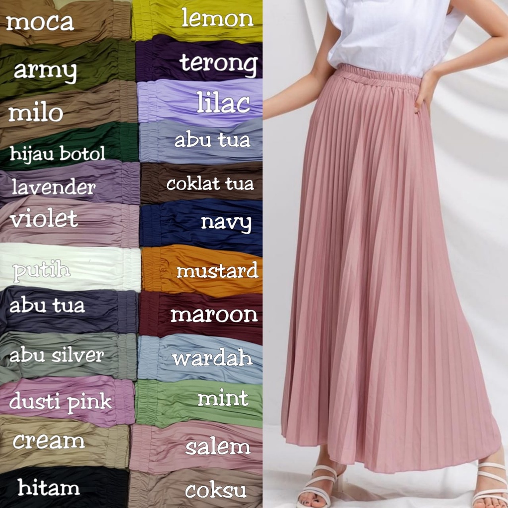 TERMURAH &amp; ORIGINAL/ ROK PLISKET PREMIUM / ROK REMAJA TRENDY/ ROK PRISKET YG BAGUS