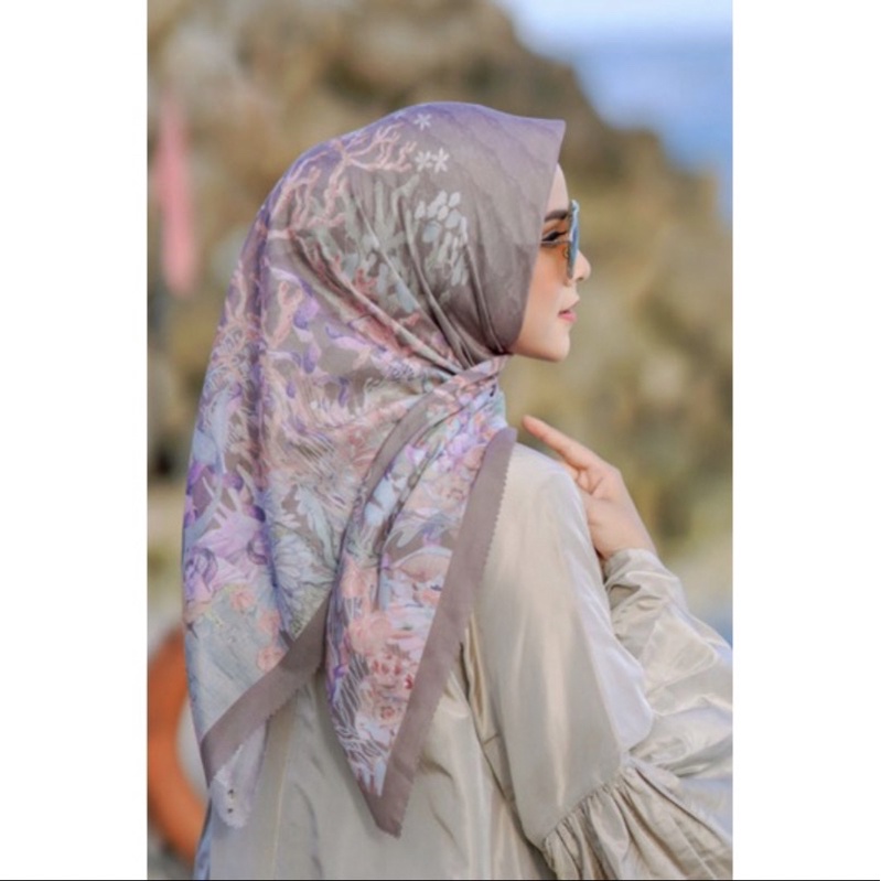 Buttonscarves the little mermaid series Taupe