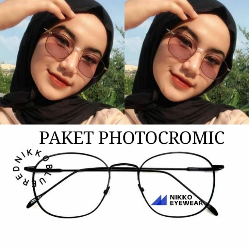 Paket Kacamata 8261, Gratis Lensa Photocromic,Gratis Lensa Blueray,Kacamata ursula kotak