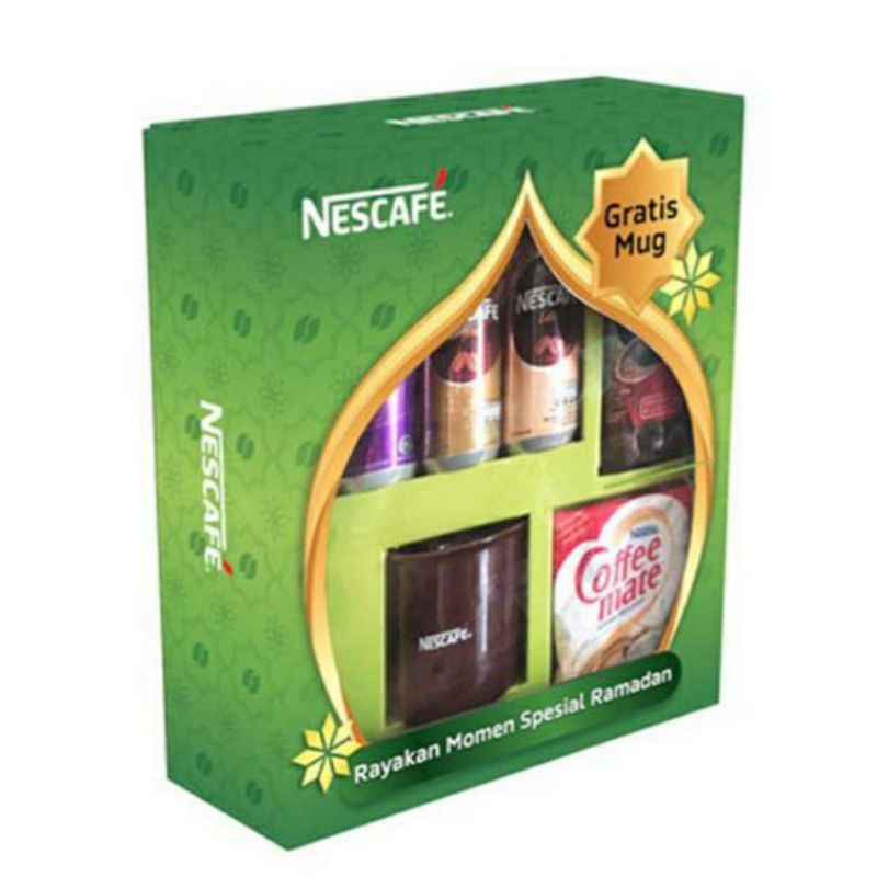 0Nescafe Classic Jar Gift Set [100 g] + Free 1 Mug Nescafe Can Latte Nescafe Can Ori Coffee Matte