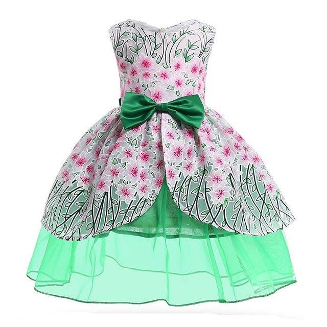 GA2700 MIDORI DRESS GREEN / GAUN PESTA BUNGA HIJAU ANAK IMPORT KOREA MURAH