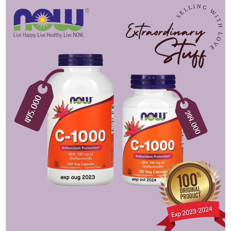 NOW FOODS VITAMIN C 1000  ORIGINAL / VIT C-1000 NOW