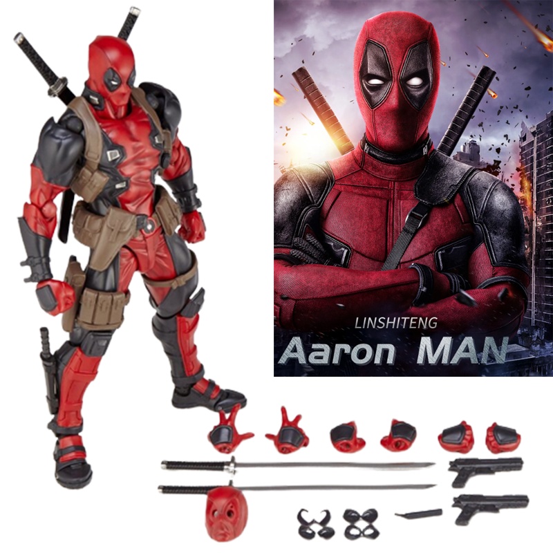 Boneka Deadpool 6 &quot;Marvel Multiple Articulation Point And Color Kemasan Dus