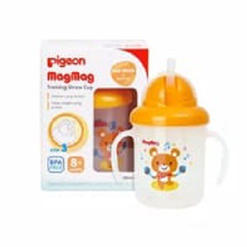 Pigeon magmag Step 3 Straw Cup / mag mag training cup Gelas Minum Bayi