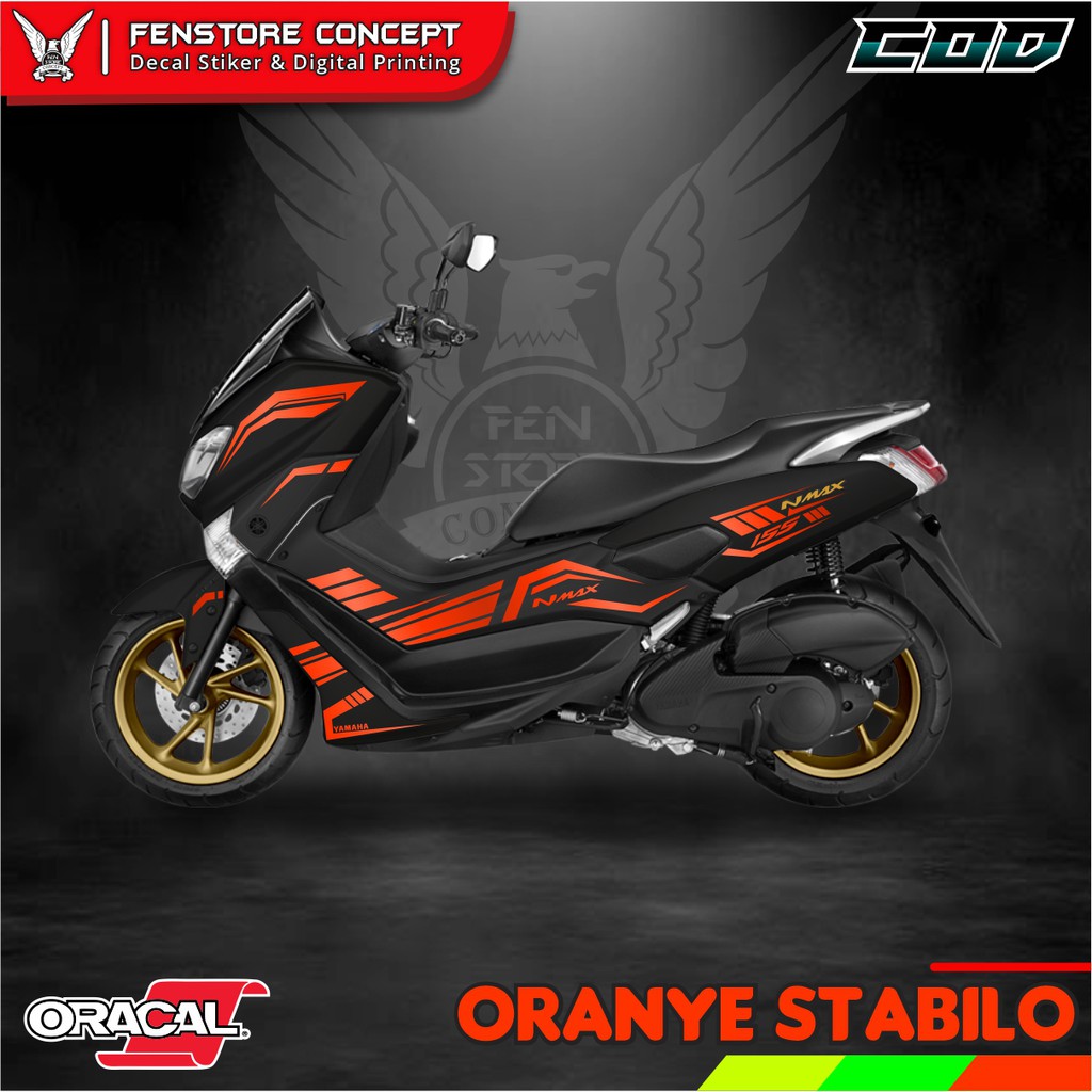 Aksesoris Motor Nmax Cutting Sticker Nmax Stiker Motor Nmax Striping Nmax 2019 All Nmax - NMxS22