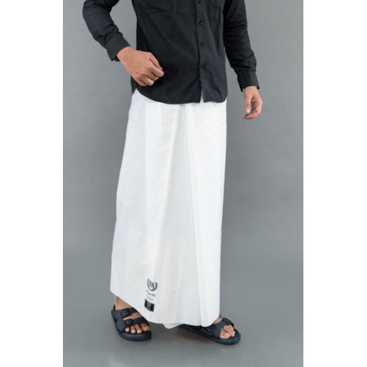 Sarung Dewasa Sarung Polos Warna putih Sarung Santri Sarung Sholat Pria Sarung wanita