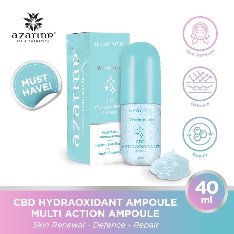 CBD hydraoxidan Ampoule | Azarine skin repair | azarine skin defence|