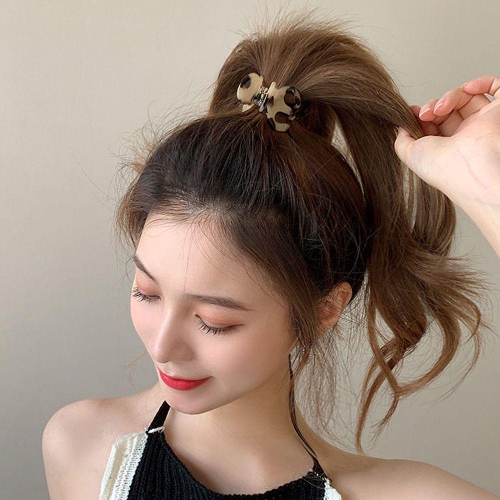 Needway Wanita Rambut Cakar Peri Retro Mewah Fashion Hiasan Kepala Ekor Kuda Tinggi Kecil Gripper Hiu Kecil Klip