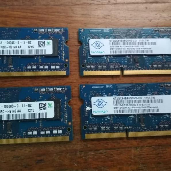 ✬ Ram Laptop 2GB 1Rx8 PC3 10600S DDR3 1333 SODIMM Memori Memory ™