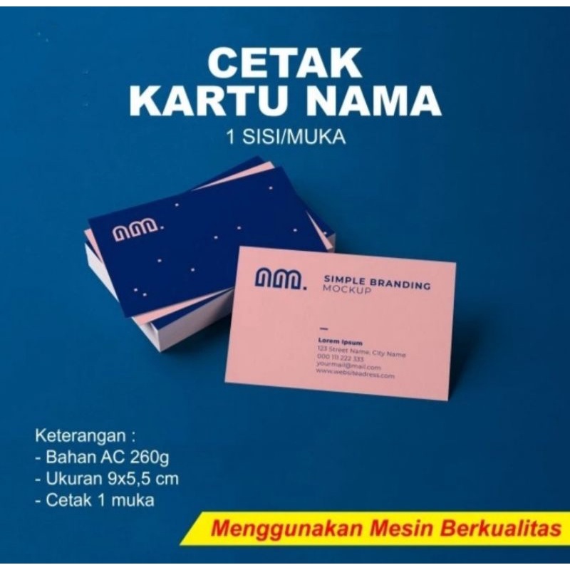 

Murah Kartu Nama 1Box isi 100pcs