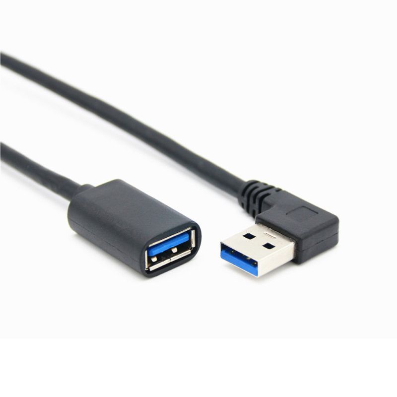 VIVI   90 Degree Right Angle Super Speed USB 3.0 Male to Female Extension Cable Cord Adapter 30CM/60CM