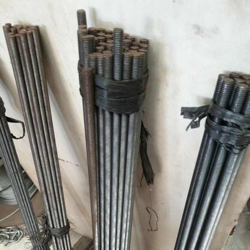 Baut dan Mur As Drat M6-8-10-12 panjang 1 m