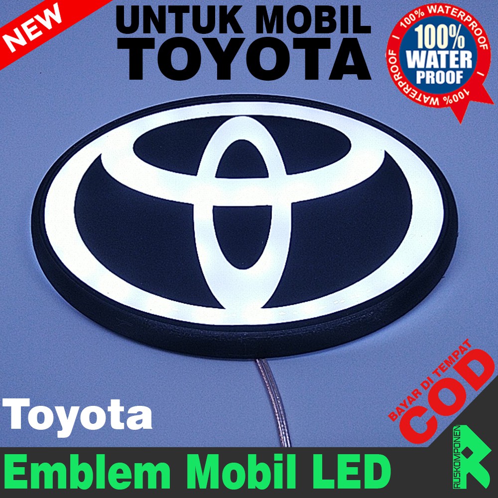 Led mobil toyota Lampu mobil Emblem LED toyota Lampu belakang toyota Logo mobil Aksesoris mobil LED