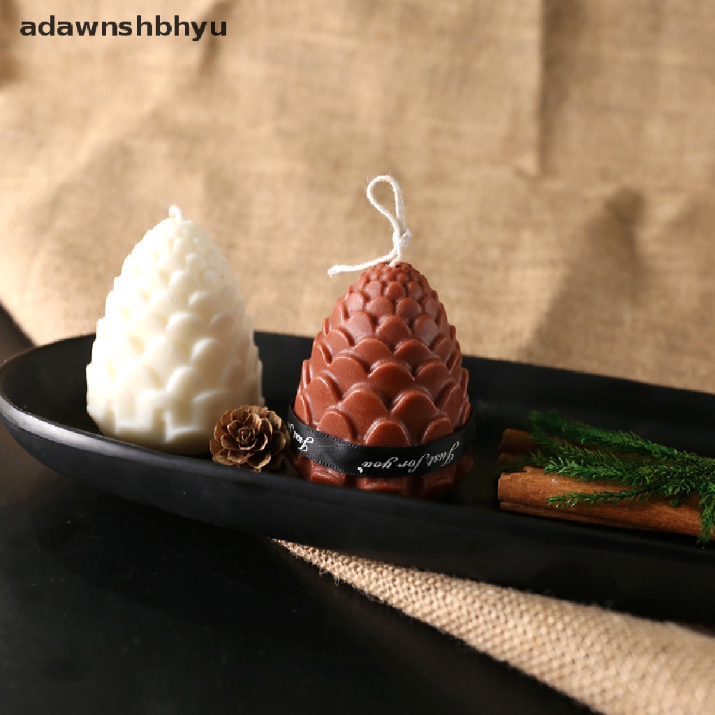 Adawnshbhyu Cetakan Silikon Kerucut Pinus 3D Untuk Membuat Lilin DIY Cetakan Lilin Silicone Wax Mold