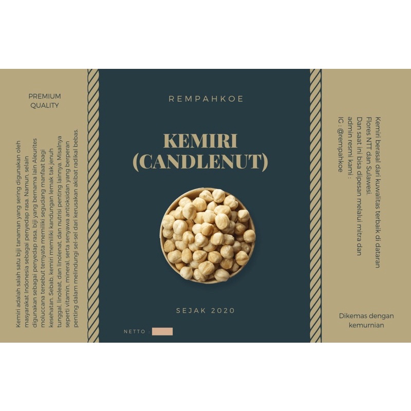 

Kemiri Bulat 100gr