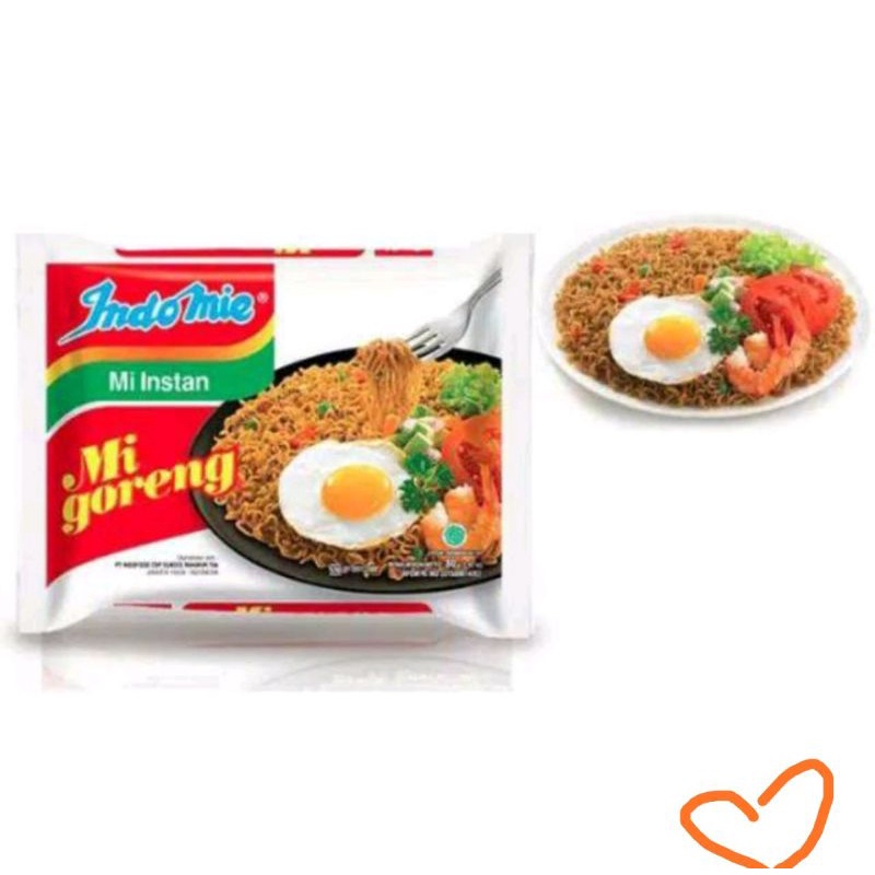 

Indomie Goreng Mi Instan 85gr Indomi Goreng 1pcs