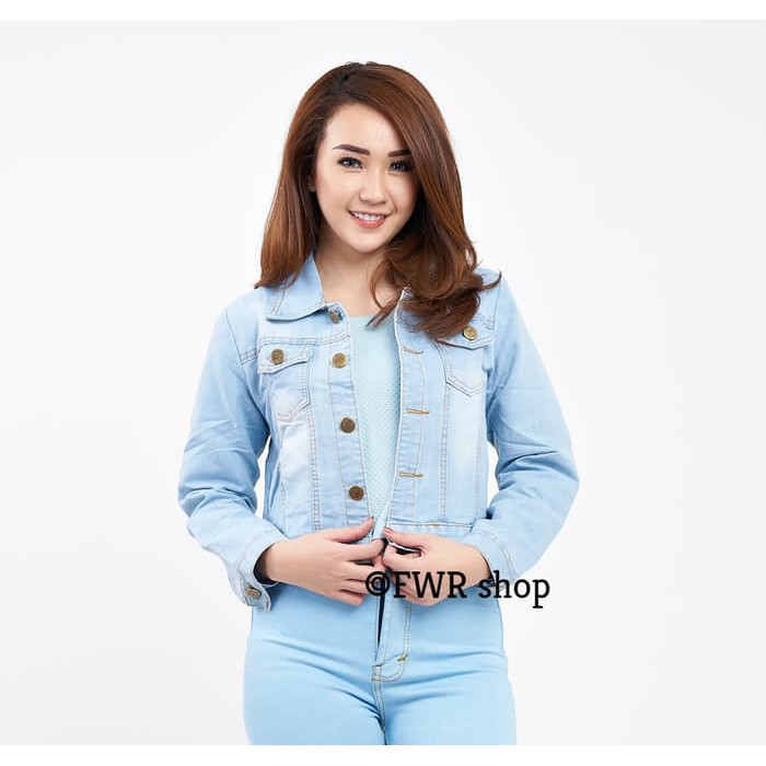 jaket jeans wanita jaket jeans cropped jaket levis pendek