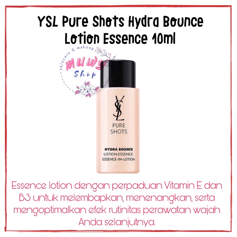 YSL Pure Shots Hydra Bounce Essence in Lotion 200ml / travel size 10ml