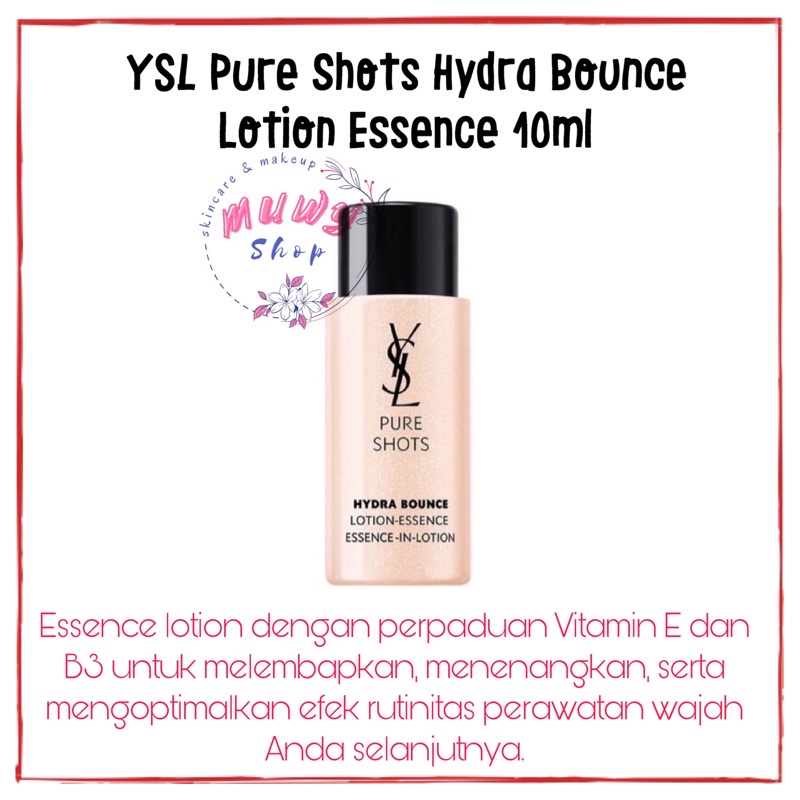 YSL Pure Shots Hydra Bounce Essence in Lotion 200ml / travel size 10ml