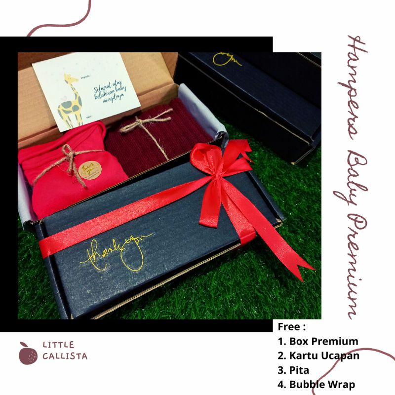 Hampers Baby Hadiah Kado Lahiran Bayi Baby Gift Set Bayi Perempuan Laki Laki-SET KUPLUK MERAH
