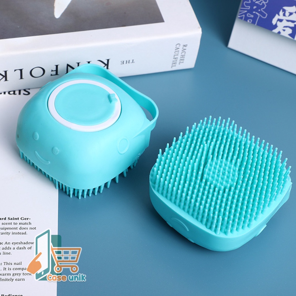 RT34 SIKAT ALAT GOSOKAN MANDI BADAN SILIKON SPONS LEMBUT SHOWER BRUSH DISPENSER PORTABLE SERBAGUNA MULTIFUNGSI CS3591