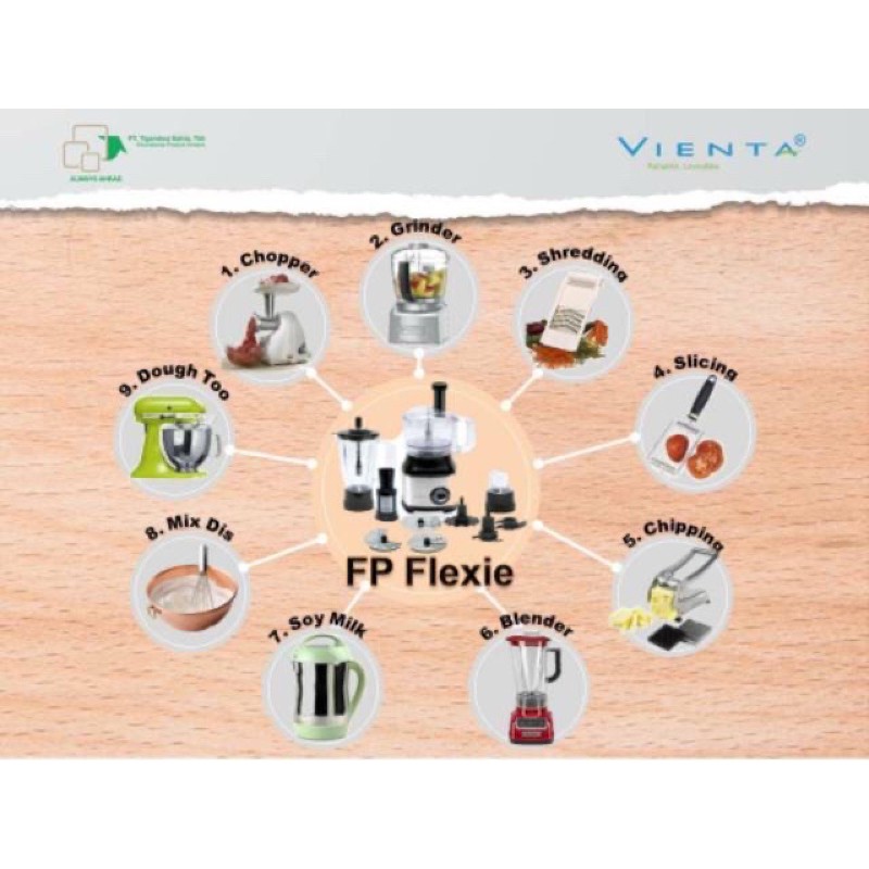 Food Processor Tritan Flexie GARANSI RESMI VIENTA