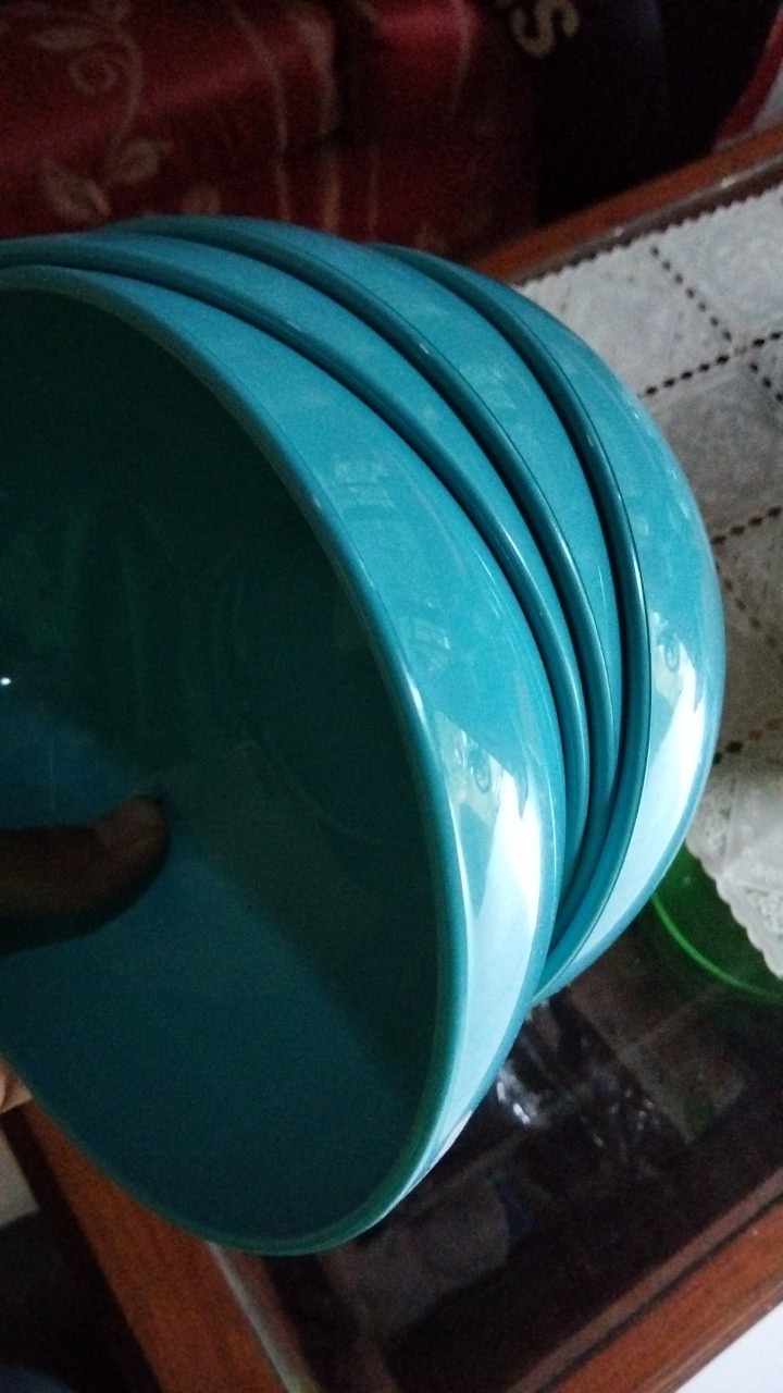 Mangkok Bulat L Piring Kotak & Mangkok Kotak Gelombang Hoya