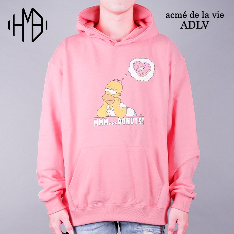 ADLV x Simpsons Donuts Homer Hoodie Pink