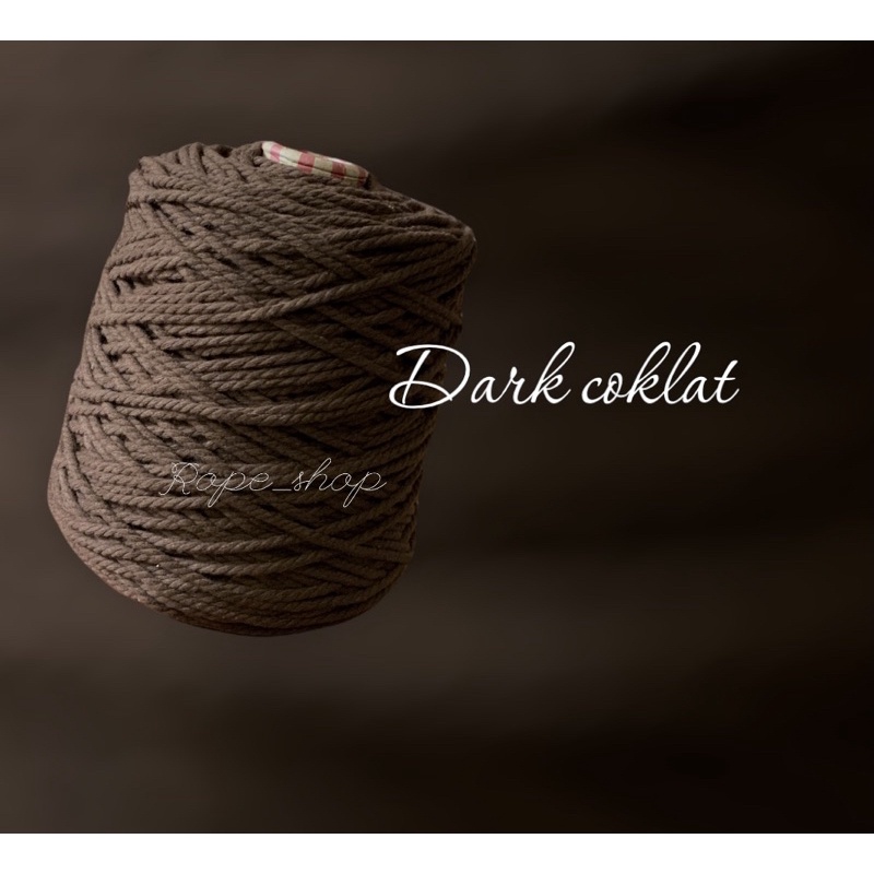 Benang warna dark coklat 1kg