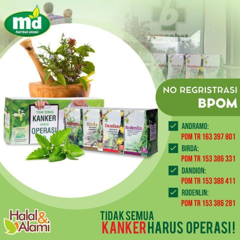 Paket Kanker Herbal MD isi 4 Botol