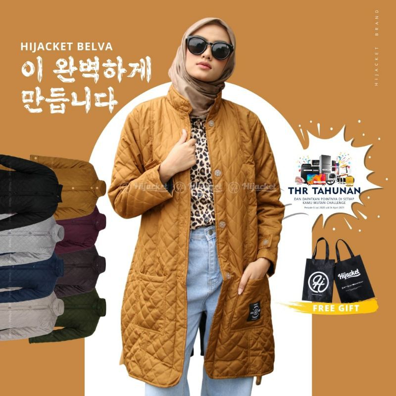 HIJACKET BELVA ORIGINAL HIJACKET JAKET HIJABER JAKET HIJAKET JAKET WANITA HIJACKET OFFICIAL ORIGINAL