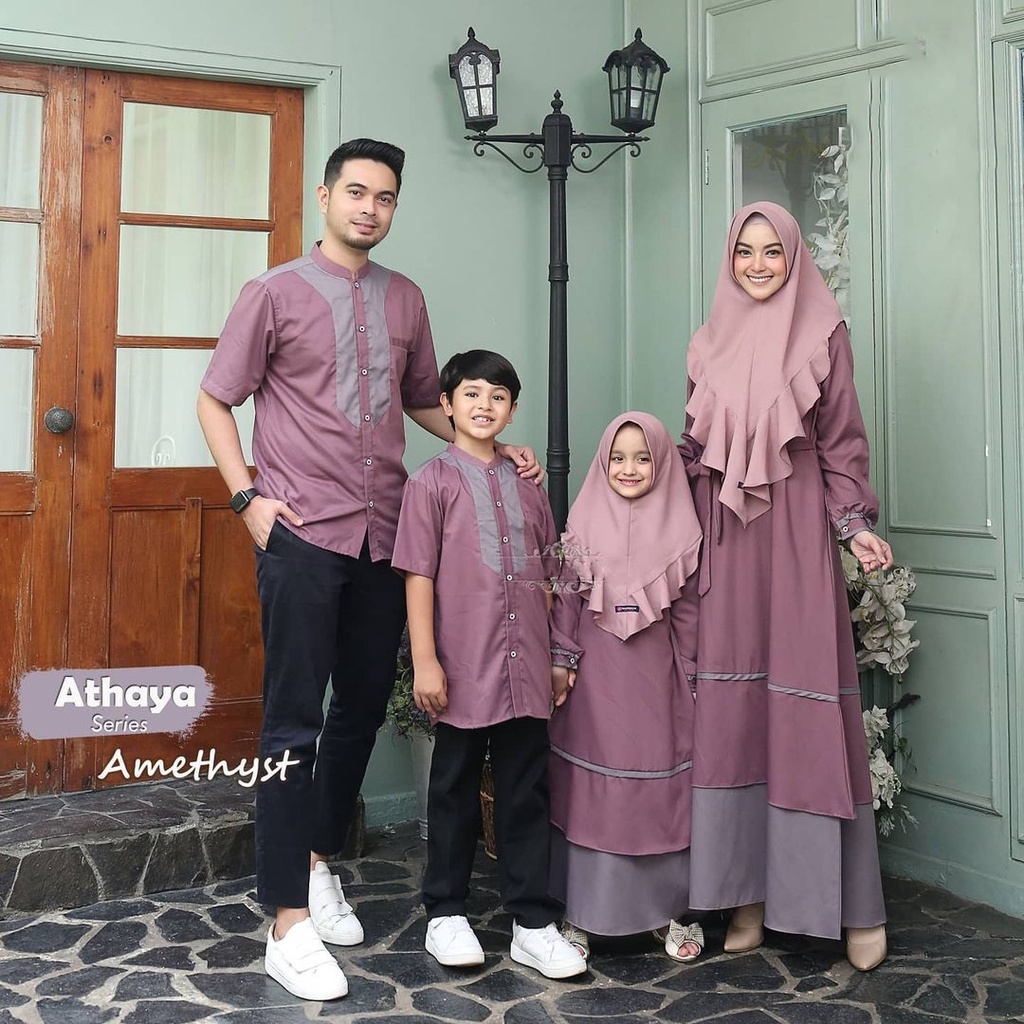 Elkhadija Sarimbit Keluarga Terbaru 2022 Sarimbit Couple Fashion Muslim Baju Lebaran Couple Keluarga