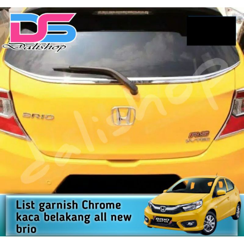 Honda All New Brio Ring Cover Garnis List Chrome Kaca Belakang