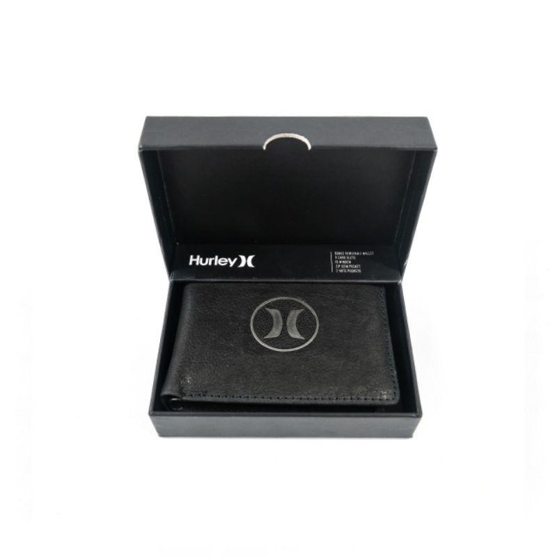 Dompet Hurley U Restructured Leather Black Original